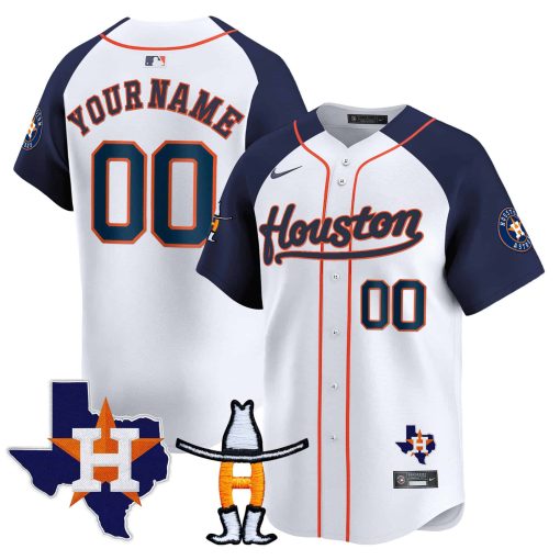 Houston Astros Houston Rodeo Patch Vapor Premier Limited Custom Jersey - All Stitched