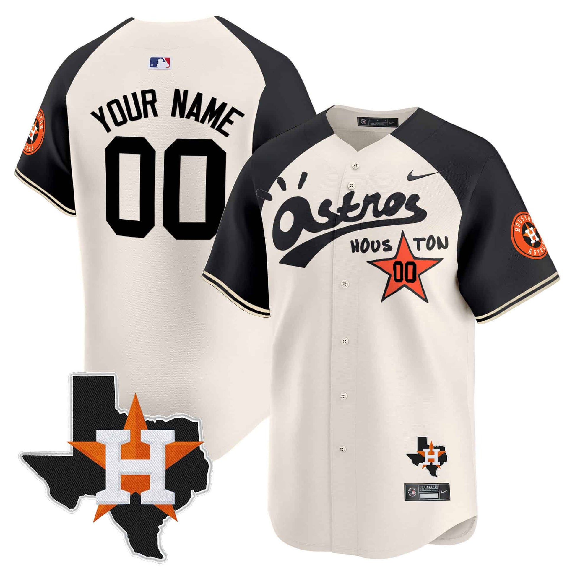 Houston Astros Cactus Jack Style Vapor Premier Limited Custom Jersey - Stitched