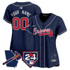 Atlanta Braves 2024 Spring Training & Georgia Patch Vapor Premier Elite Custom Jersey - All Stitched