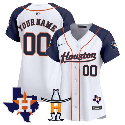 Houston Astros Houston Rodeo Patch Vapor Premier Limited Custom Jersey - All Stitched