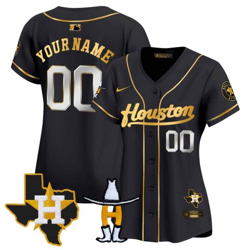 Houston Astros Houston Rodeo Patch Vapor Premier Limited Custom Jersey - All Stitched