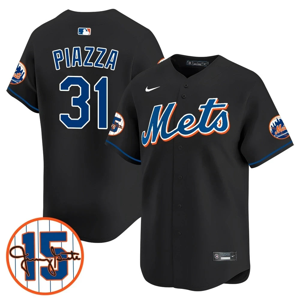 New York Mets Jerry Grote Patch Vapor Premier Limited V1 Jersey – All Stitched