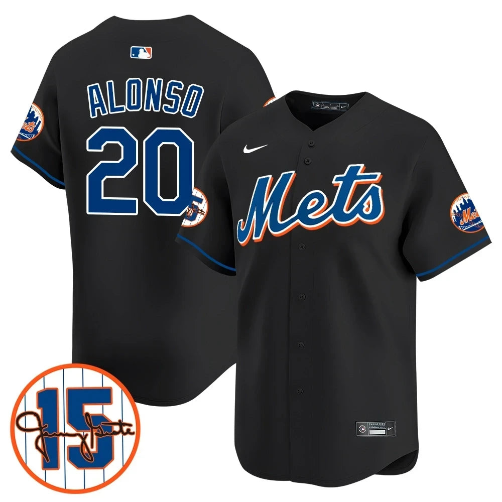 New York Mets Jerry Grote Patch Vapor Premier Limited V1 Jersey – All Stitched