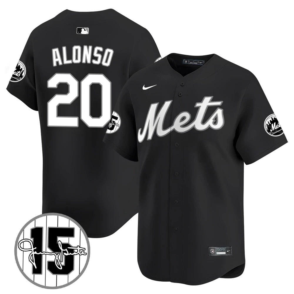 New York Mets Jerry Grote Patch Vapor Premier Limited V1 Jersey – All Stitched