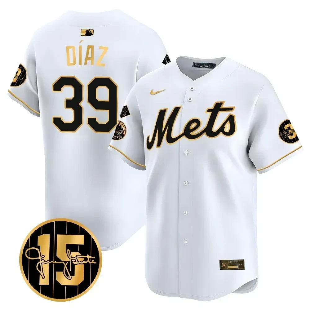 New York Mets Jerry Grote Patch Vapor Premier Limited V1 Jersey – All Stitched