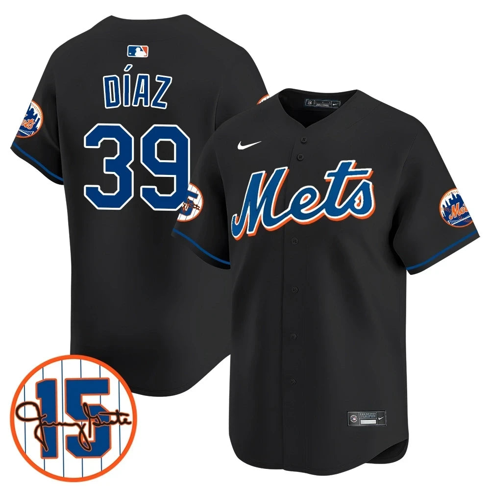 New York Mets Jerry Grote Patch Vapor Premier Limited V1 Jersey – All Stitched