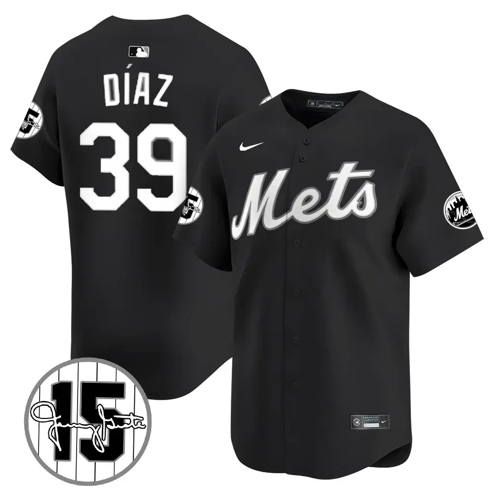 New York Mets Jerry Grote Patch Vapor Premier Limited V1 Jersey – All Stitched