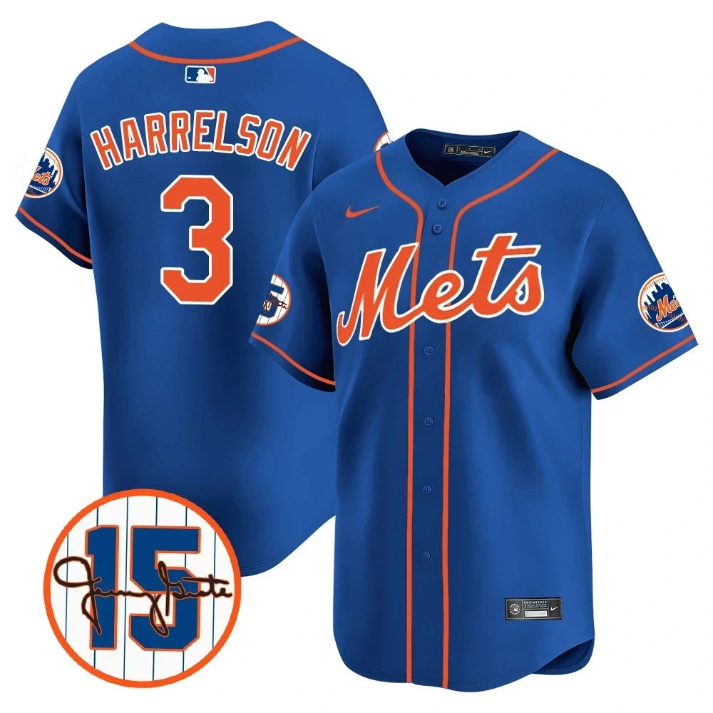 New York Mets Jerry Grote Patch Vapor Premier Limited V1 Jersey – All Stitched