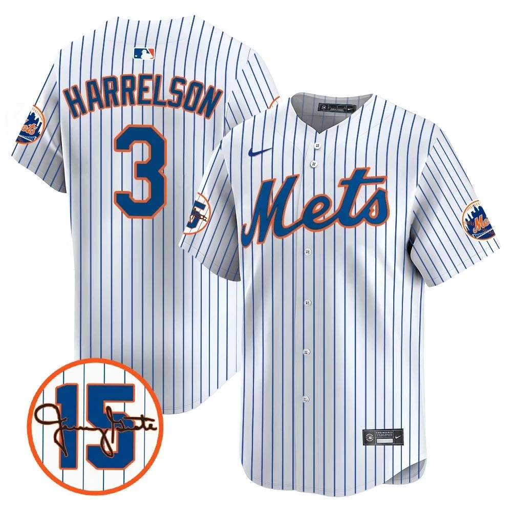 New York Mets Jerry Grote Patch Vapor Premier Limited V1 Jersey – All Stitched