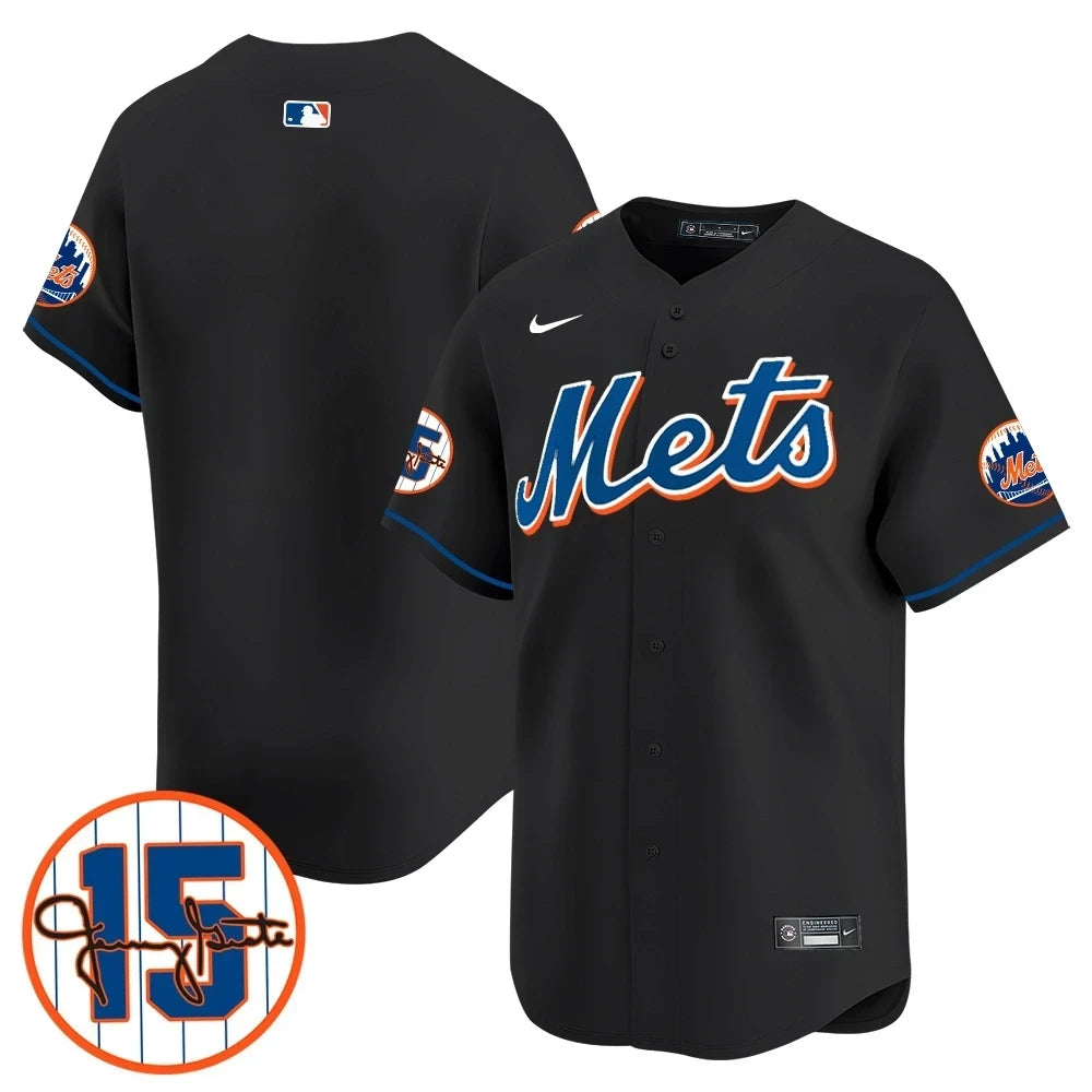 New York Mets Jerry Grote Patch Vapor Premier Limited V1 Jersey – All Stitched