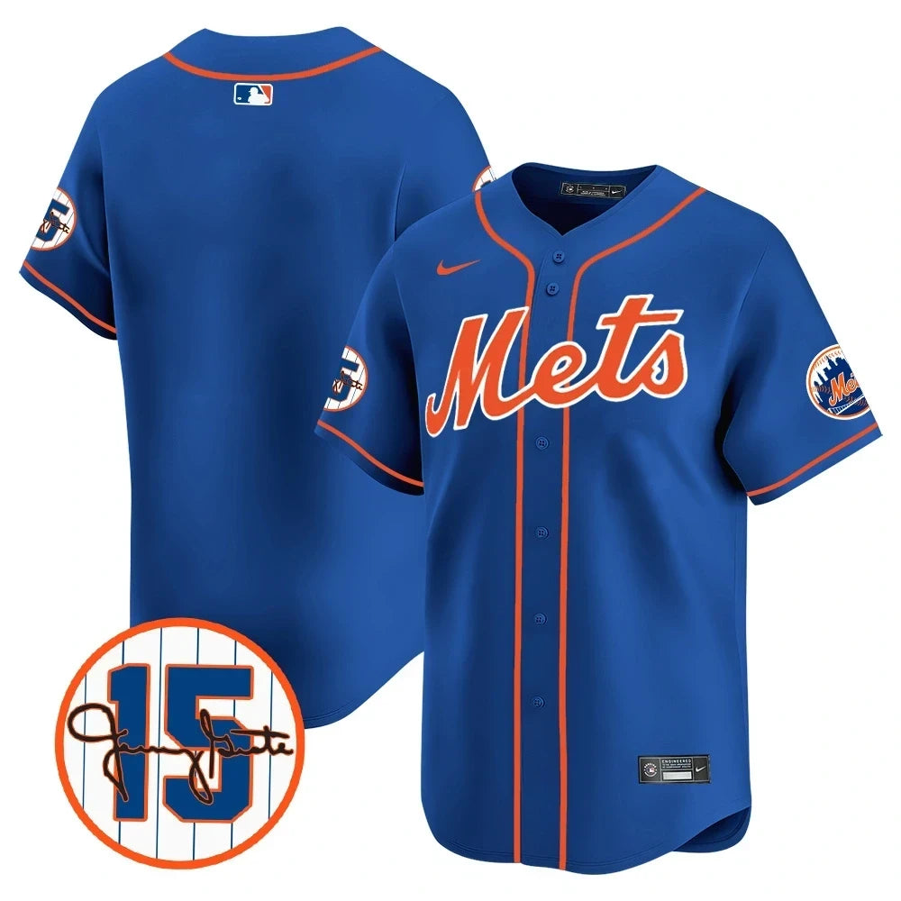 New York Mets Jerry Grote Patch Vapor Premier Limited V1 Jersey – All Stitched