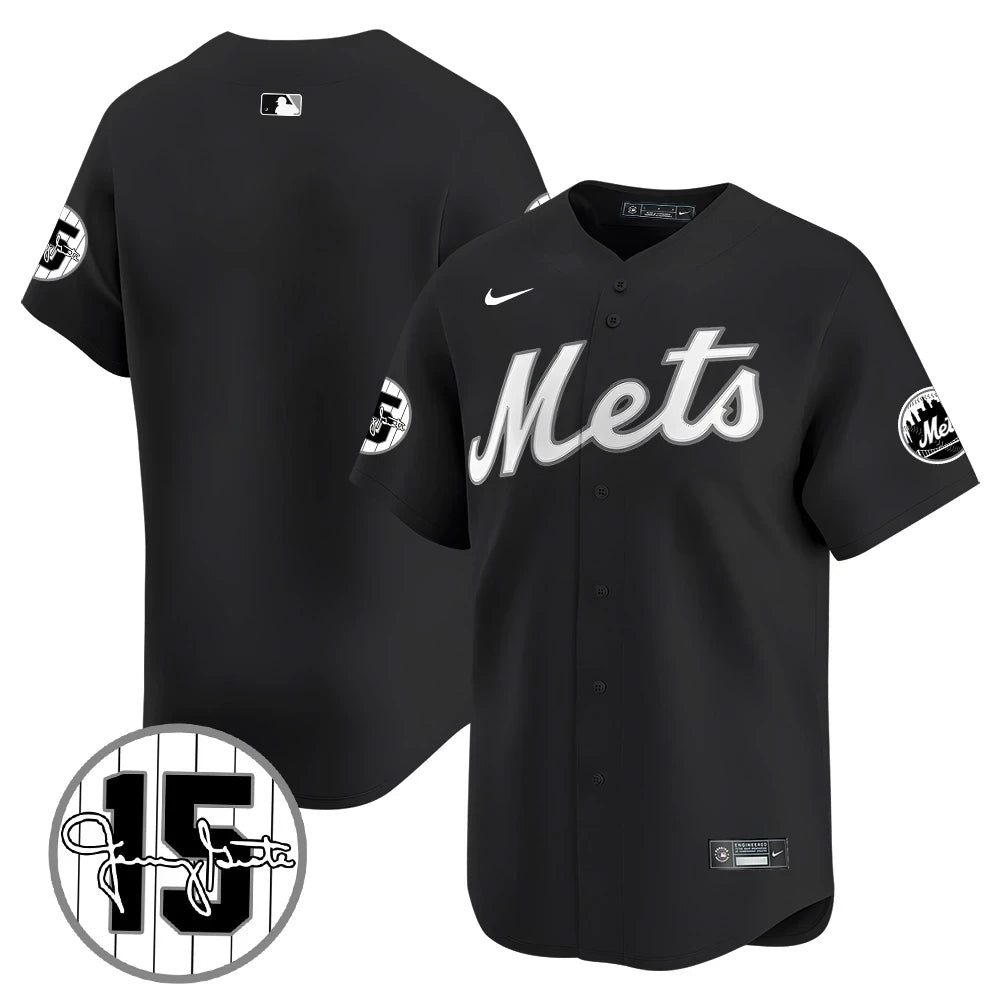 New York Mets Jerry Grote Patch Vapor Premier Limited V1 Jersey – All Stitched