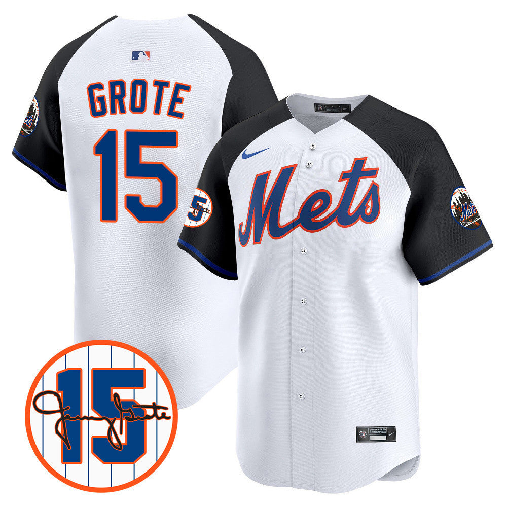 New York Mets Jerry Grote Patch Vapor Premier Limited V1 Jersey – All Stitched