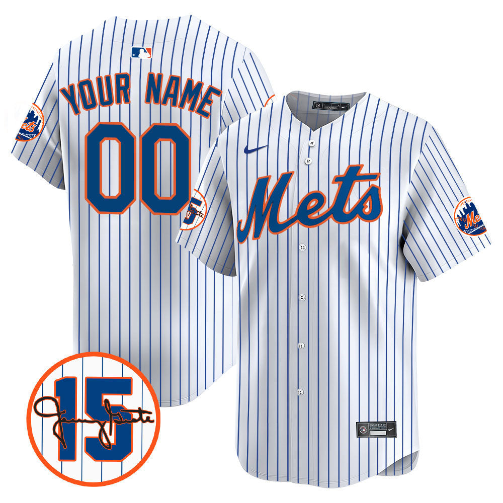 Custom New York Mets Jerry Grote Patch Vapor Premier Limited V1 Jersey – All Stitched