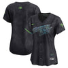 Women's Tampa Bay Rays 2024 City Connect Vapor Premier Limited Jersey - Charcoal - All Stitched