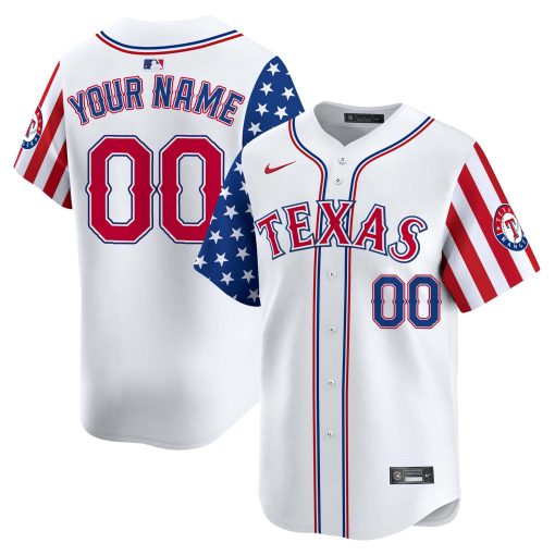 Texas Rangers 2024 Independence Day Vapor Premier Limited Custom Jersey V2 - All Stitched