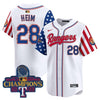 Jonah Heim Texas Rangers Independence Day Gold Trim Vapor Limited Jersey - All Stitched