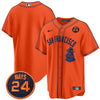 Men's San Francisco Giants 2024 Vapor Premier Limited Jersey N1 - #24 Willie Mays Patch