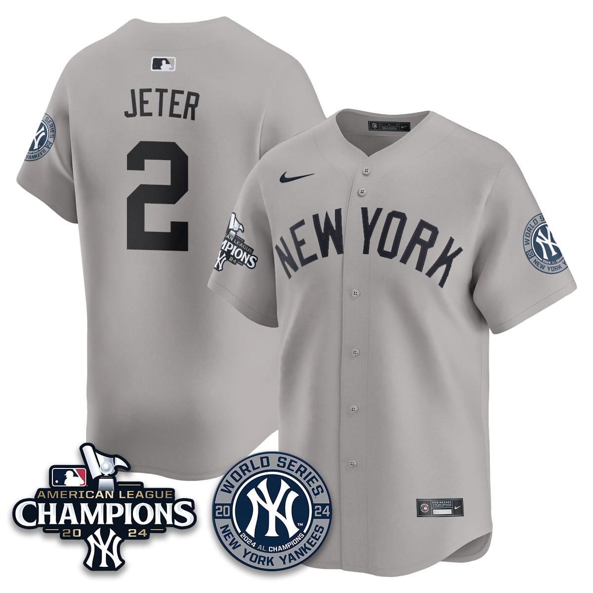 Men's New York Yankees American League Champions Jersey - All Stitched 410VTHNJS026
