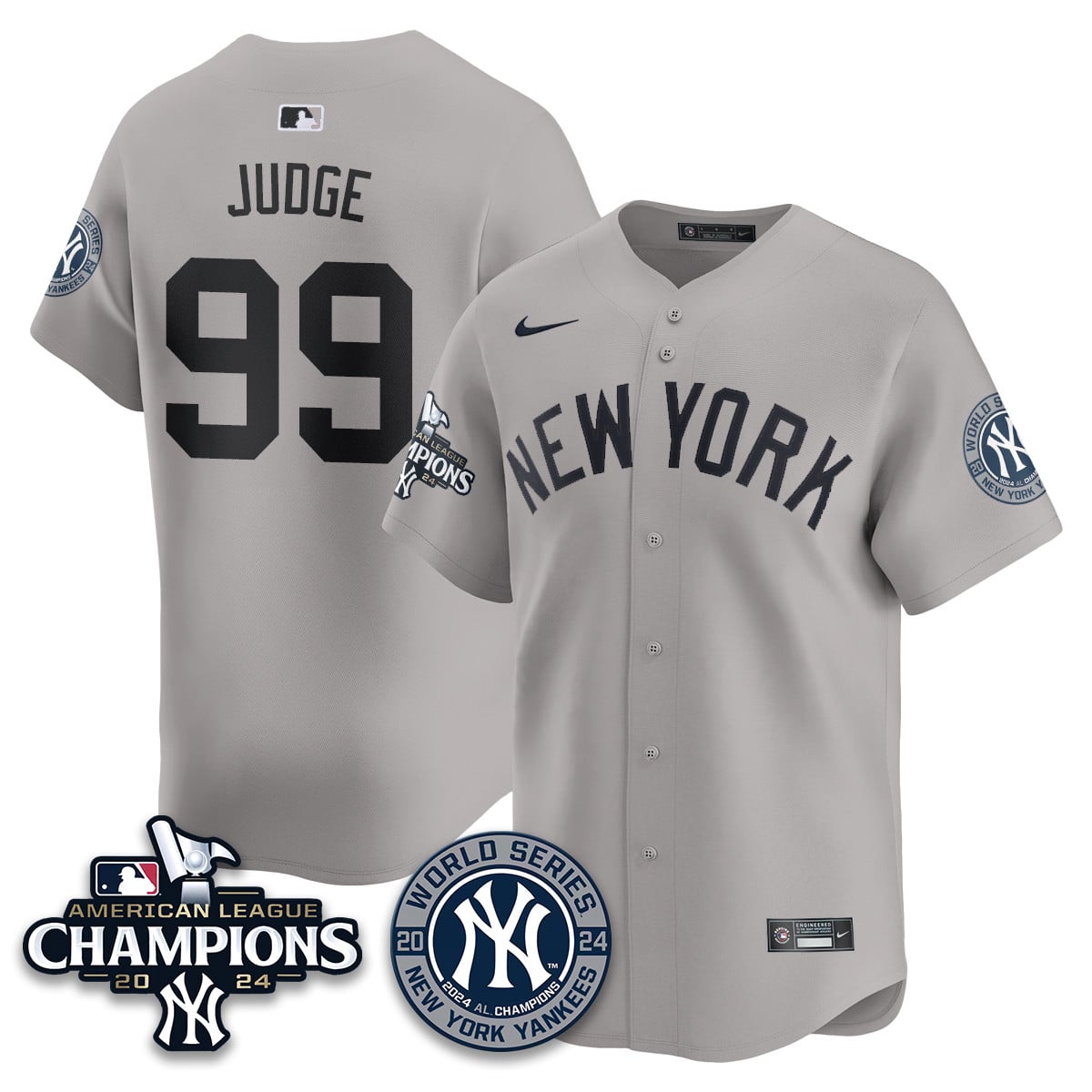Men's New York Yankees American League Champions Jersey - All Stitched 410VTHNJS026