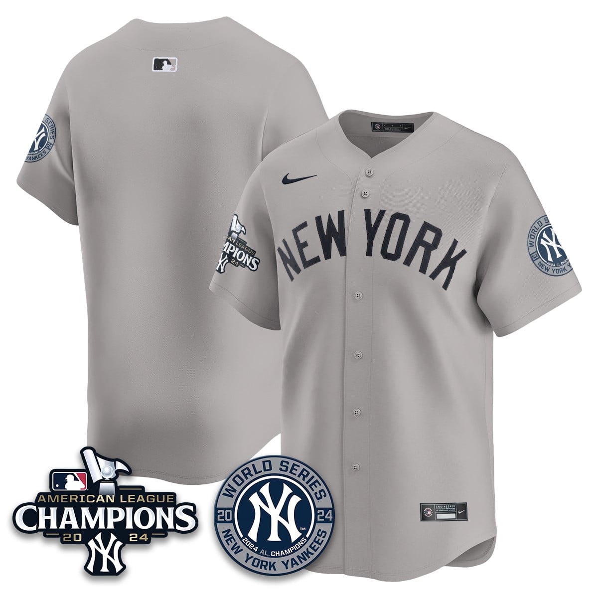 Men's New York Yankees American League Champions Jersey - All Stitched 410VTHNJS026