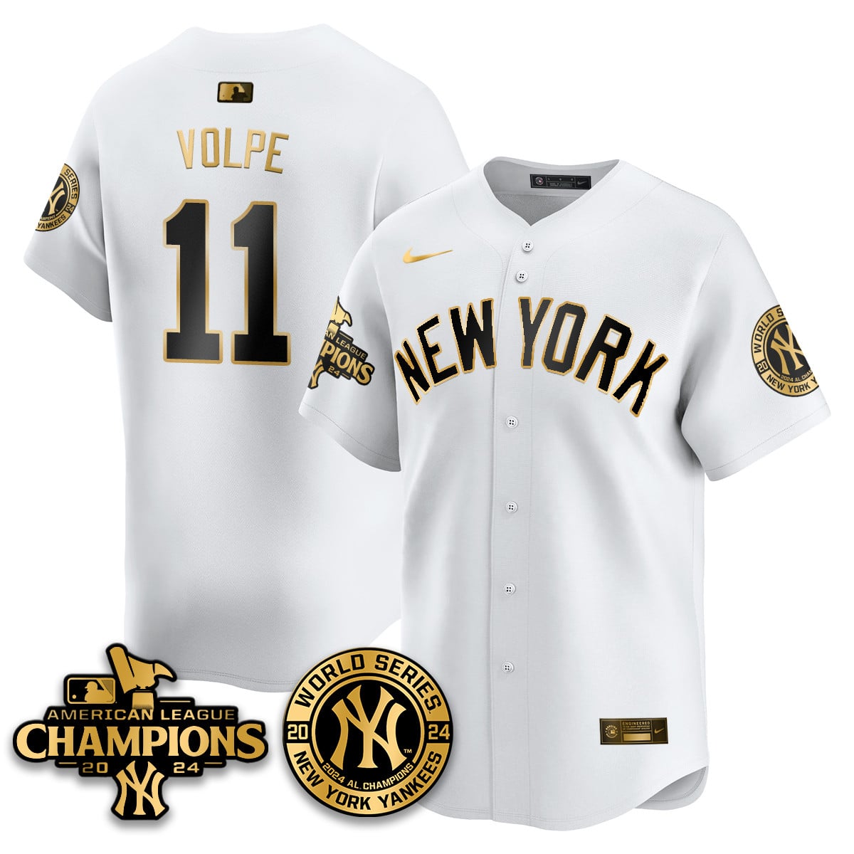 Men's New York Yankees American League Champions Jersey - All Stitched 410VTHNJS026