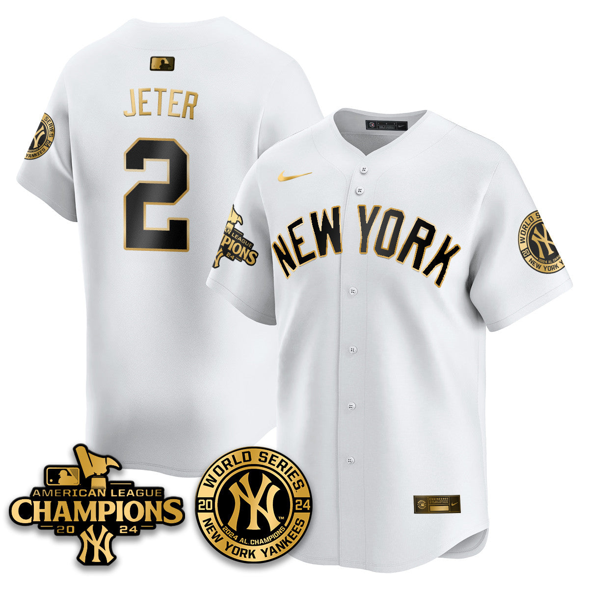 Men's New York Yankees American League Champions Jersey - All Stitched 410VTHNJS026