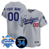 Custom Name/Gender LA Dodgers - World Series Champions 2024/Fernando Valenzuela Memorial Jersey - All Stitched