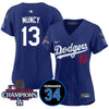 Women's LA Dodgers - World Series Champions 2024/Fernando Valenzuela Memorial Jersey - All Stitched N1