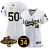 Women's LA Dodgers - World Series Champions 2024/Fernando Valenzuela Memorial Jersey - All Stitched N1