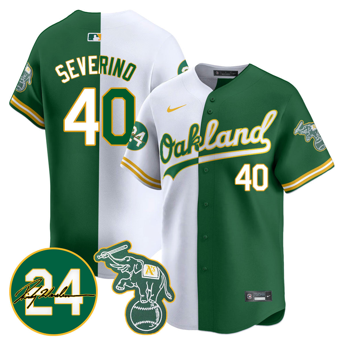 Men's Oakland Athletics 2024 Ricky Henderson Memorial Jersey - All Stitched