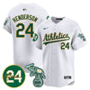Men's Oakland Athletics 2024 Ricky Henderson Memorial Jersey - All Stitched