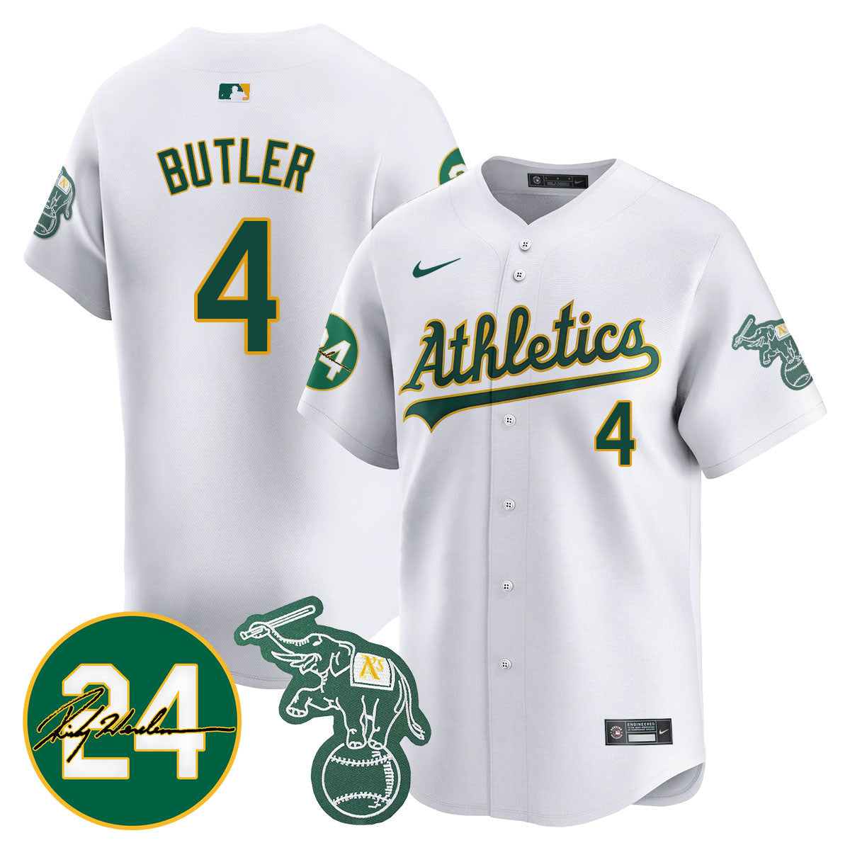 Men's Oakland Athletics 2024 Ricky Henderson Memorial Jersey - All Stitched
