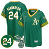 Men's Oakland Athletics 2024 Ricky Henderson Memorial Jersey - All Stitched