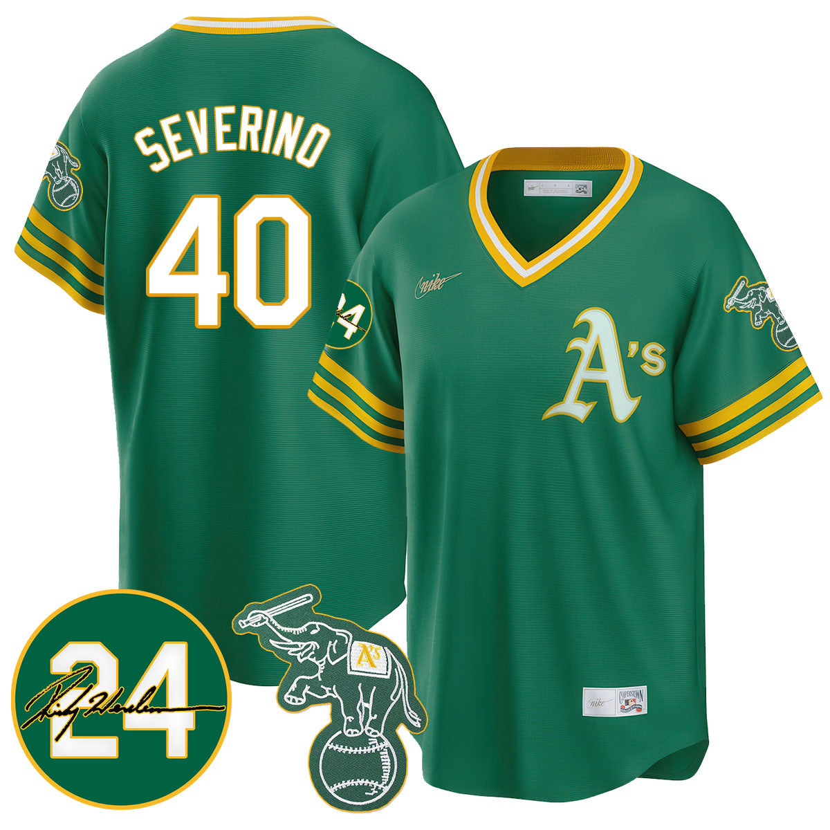 Men's Oakland Athletics 2024 Ricky Henderson Memorial Jersey - All Stitched