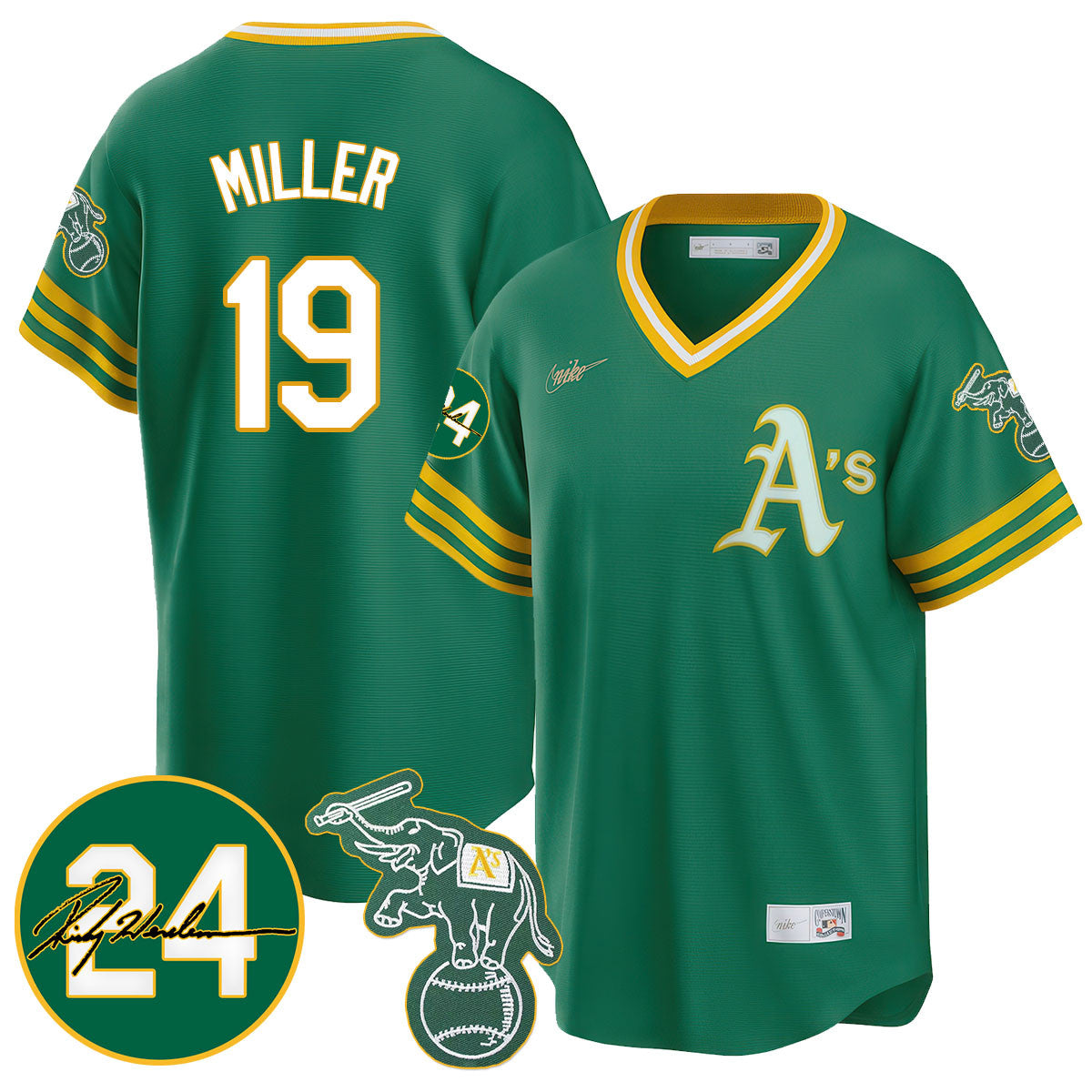 Men's Oakland Athletics 2024 Ricky Henderson Memorial Jersey - All Stitched
