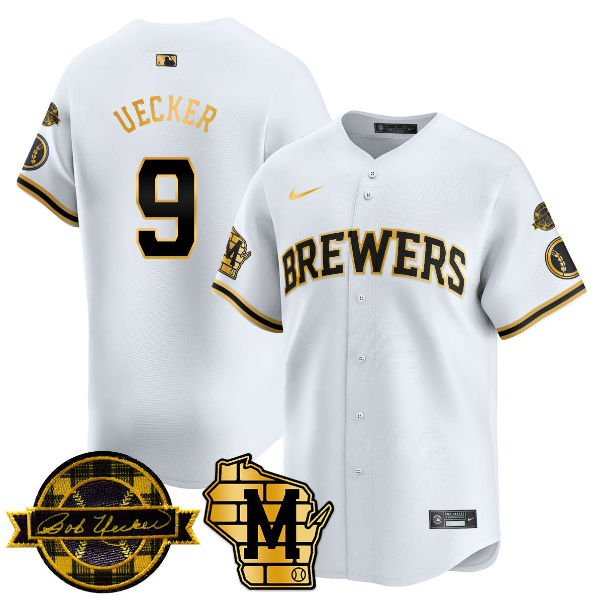 Women's Milwaukee Brewers 2025 Limited Jersey - Bob Uecker Patch - All Stitched