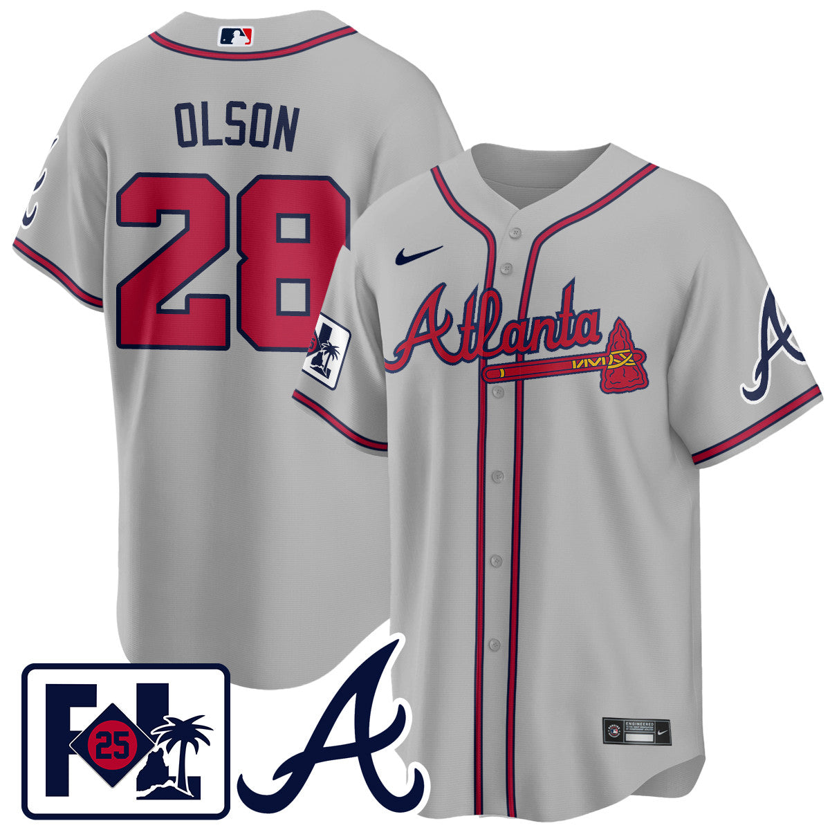 Men's Atlanta Braves 2025 Spring Training Jersey - All Stitched