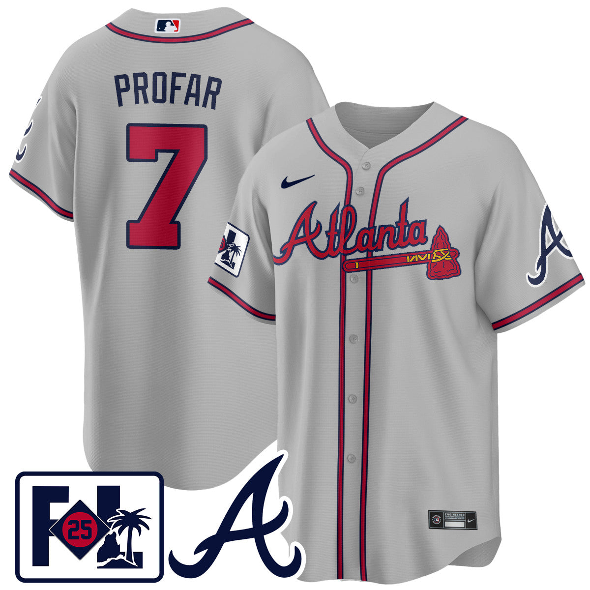 Men's Atlanta Braves 2025 Spring Training Jersey - All Stitched