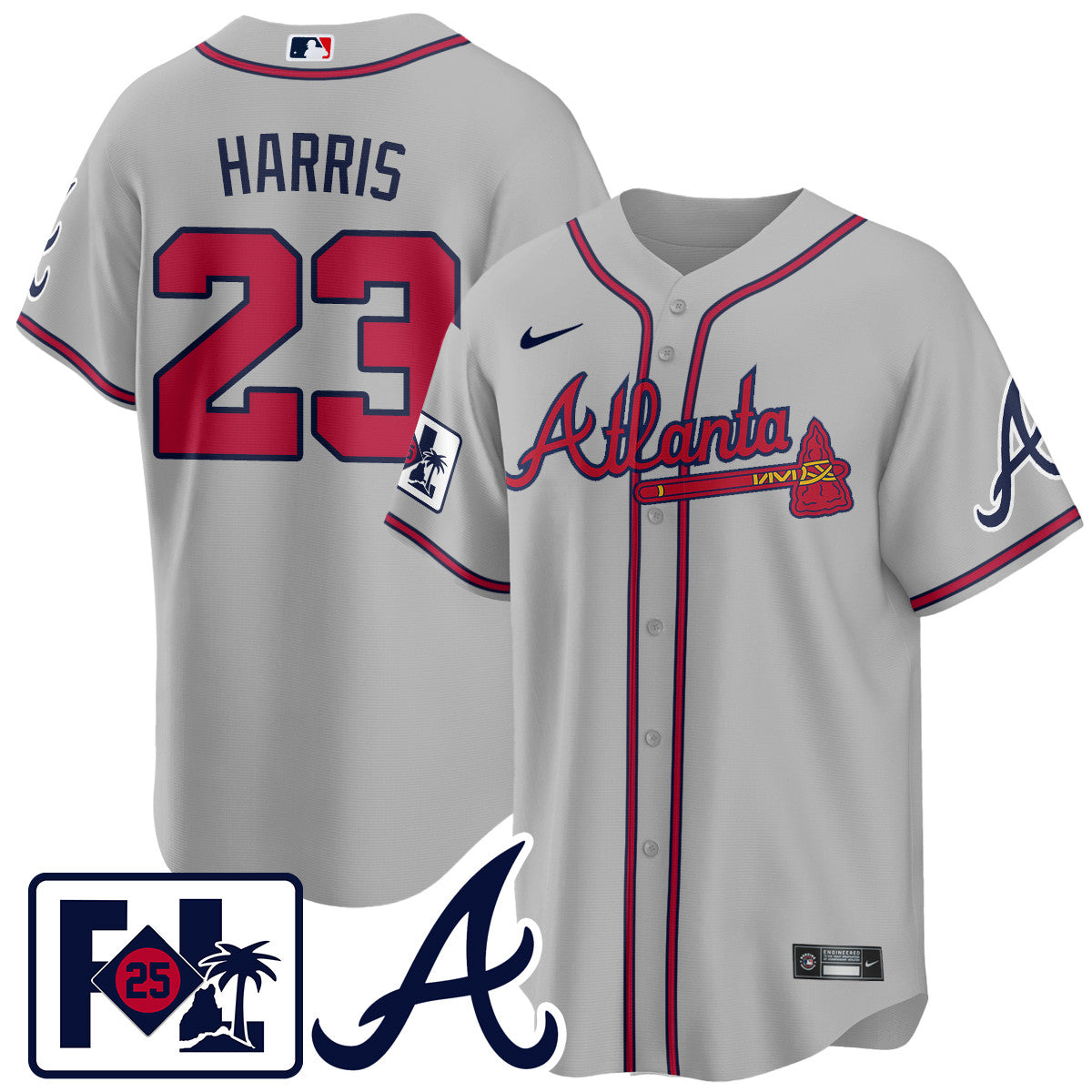 Men's Atlanta Braves 2025 Spring Training Jersey - All Stitched