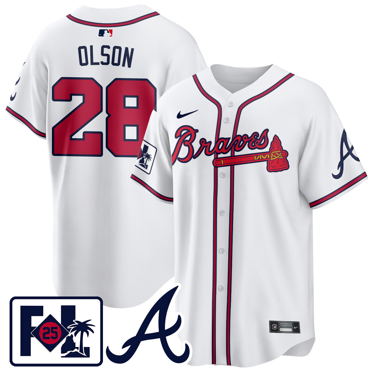 Men's Atlanta Braves 2025 Spring Training Jersey - All Stitched
