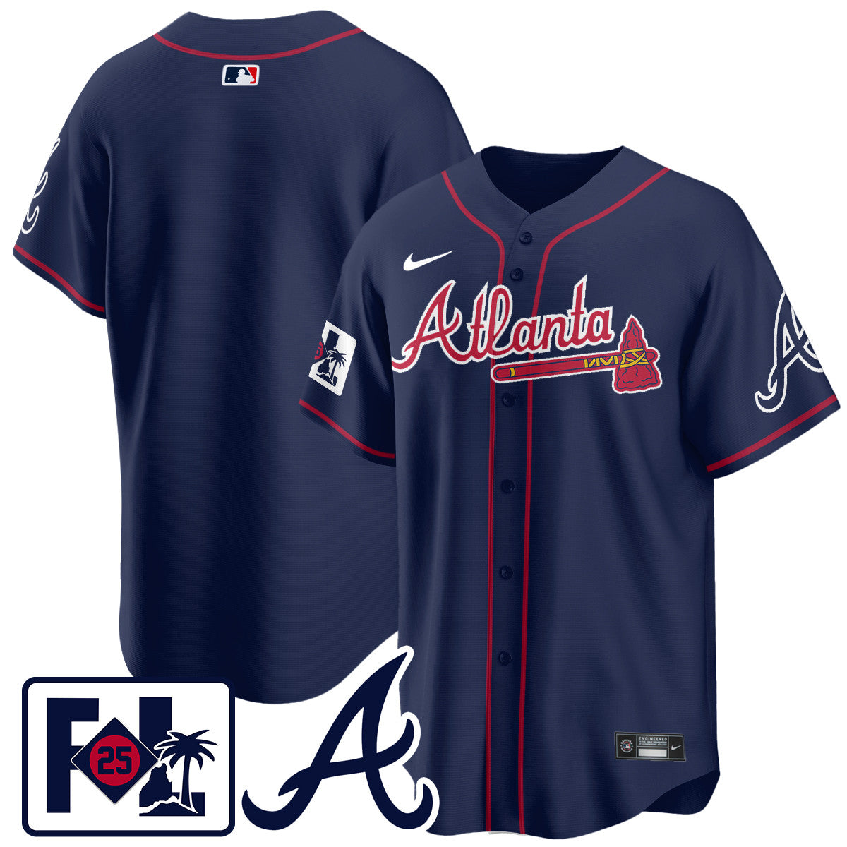 Men's Atlanta Braves 2025 Spring Training Jersey - All Stitched