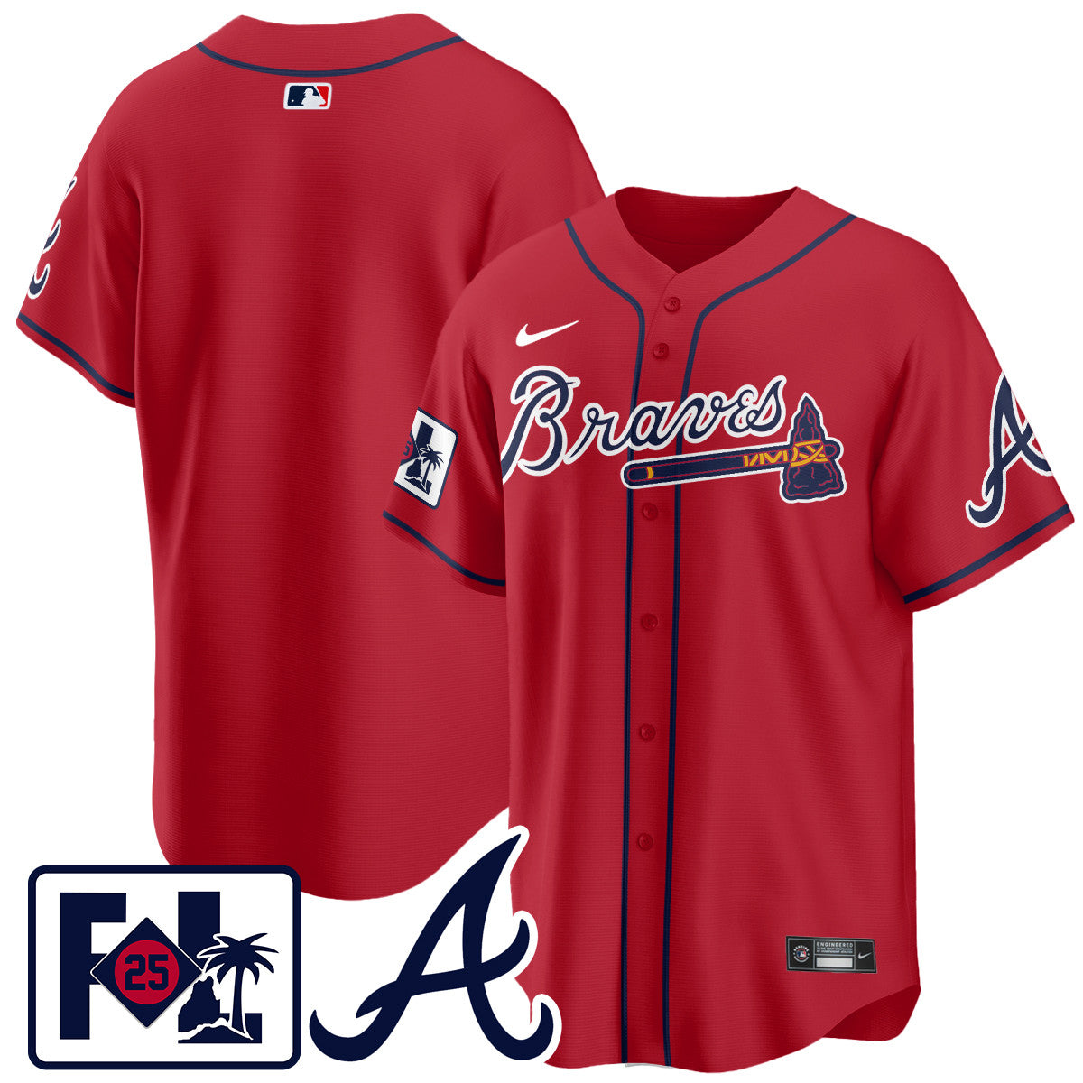 Men's Atlanta Braves 2025 Spring Training Jersey - All Stitched