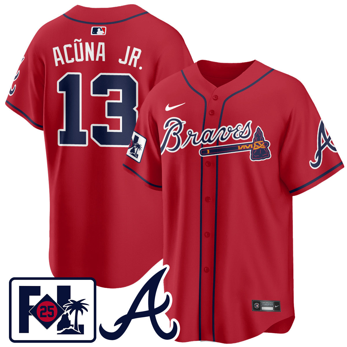 Men's Atlanta Braves 2025 Spring Training Jersey - All Stitched