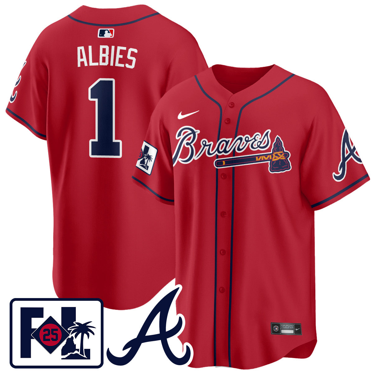 Men's Atlanta Braves 2025 Spring Training Jersey - All Stitched