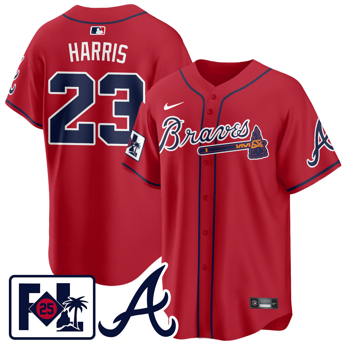 Men's Atlanta Braves 2025 Spring Training Jersey - All Stitched