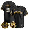 Men's Milwaukee Brewers Jersey - Bob Uecker, 54 Seasons for Brewers - All Stitched