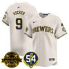 Men's Milwaukee Brewers Jersey - Bob Uecker, 54 Seasons for Brewers - All Stitched
