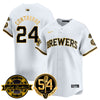 Men's Milwaukee Brewers Jersey - Bob Uecker, 54 Seasons for Brewers - All Stitched