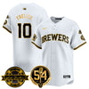 Men's Milwaukee Brewers Jersey - Bob Uecker, 54 Seasons for Brewers - All Stitched